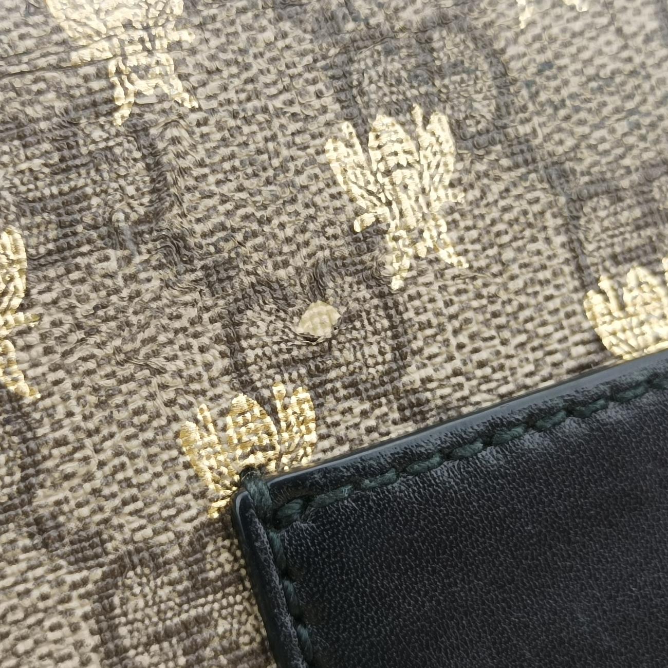 Padlockbeige×blackPVC coated canvas409487B023797503パドロックベージュ×ブラックPVCコーティングキャンバス409487B023797503