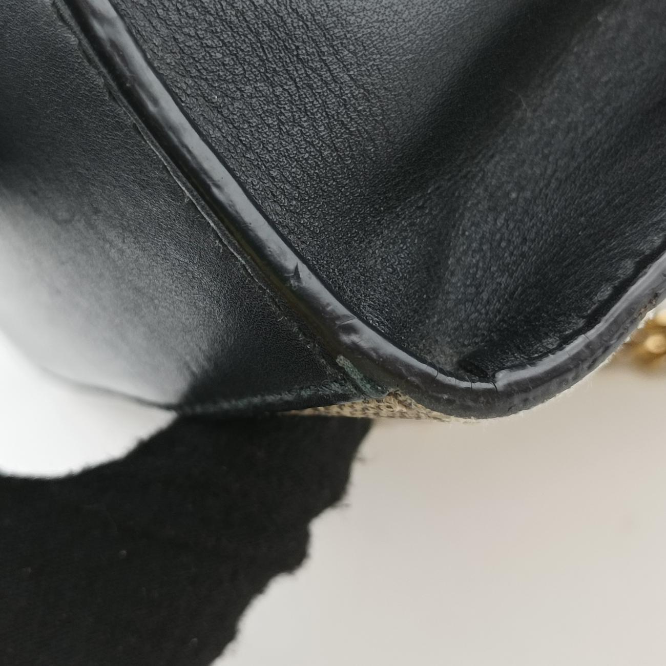 Padlockbeige×blackPVC coated canvas409487B023797503パドロックベージュ×ブラックPVCコーティングキャンバス409487B023797503