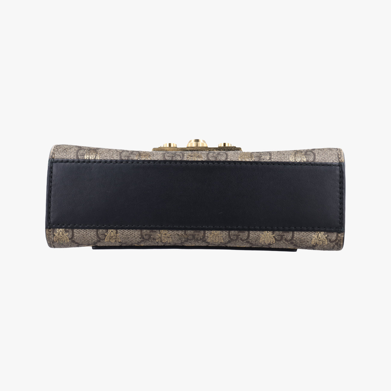 Padlockbeige×blackPVC coated canvas409487B023797503パドロックベージュ×ブラックPVCコーティングキャンバス409487B023797503