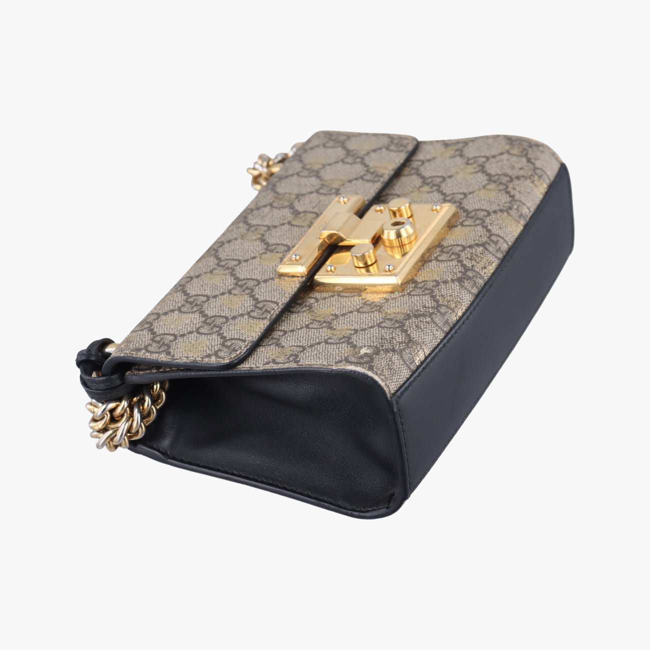 Padlockbeige×blackPVC coated canvas409487B023797503パドロックベージュ×ブラックPVCコーティングキャンバス409487B023797503