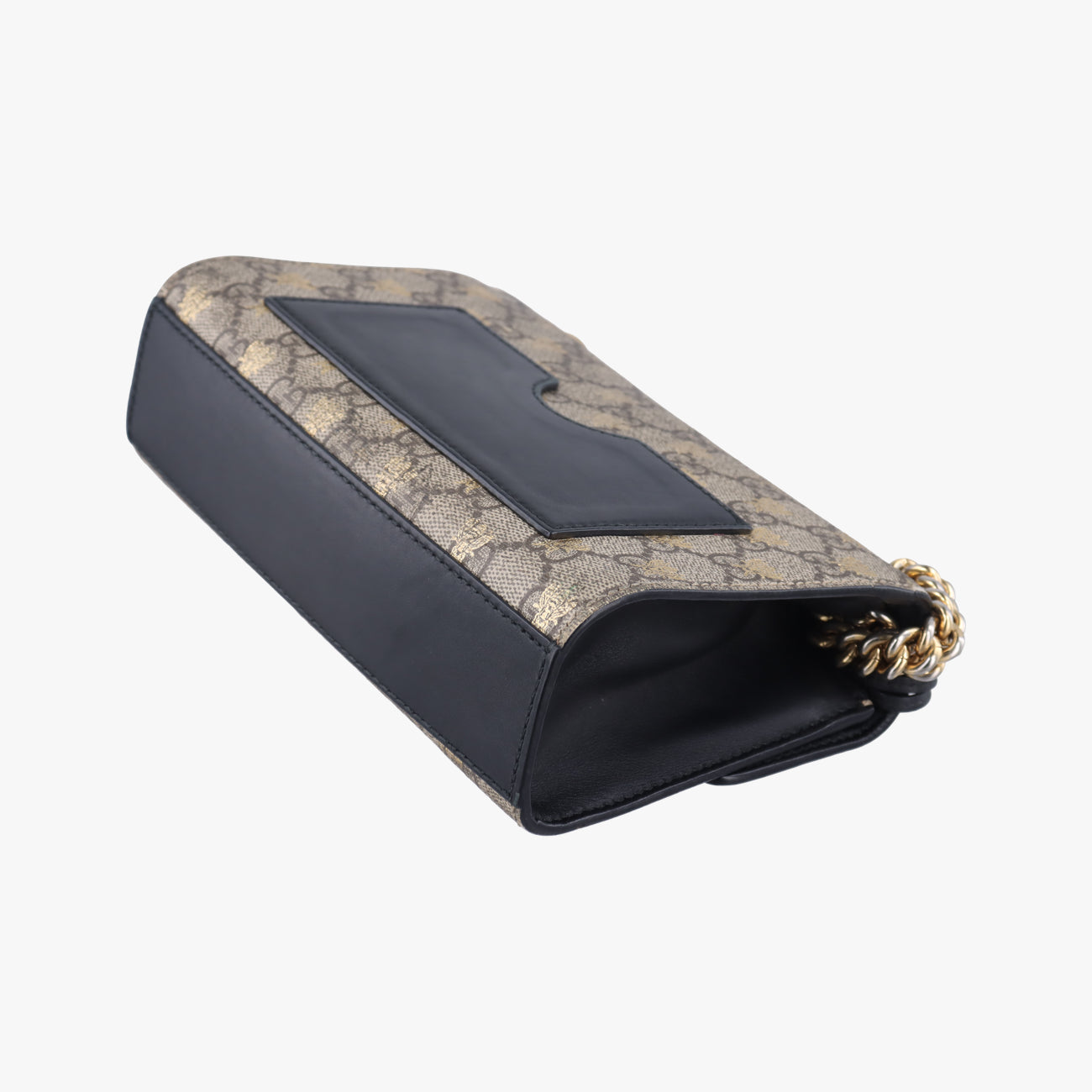 Padlockbeige×blackPVC coated canvas409487B023797503パドロックベージュ×ブラックPVCコーティングキャンバス409487B023797503
