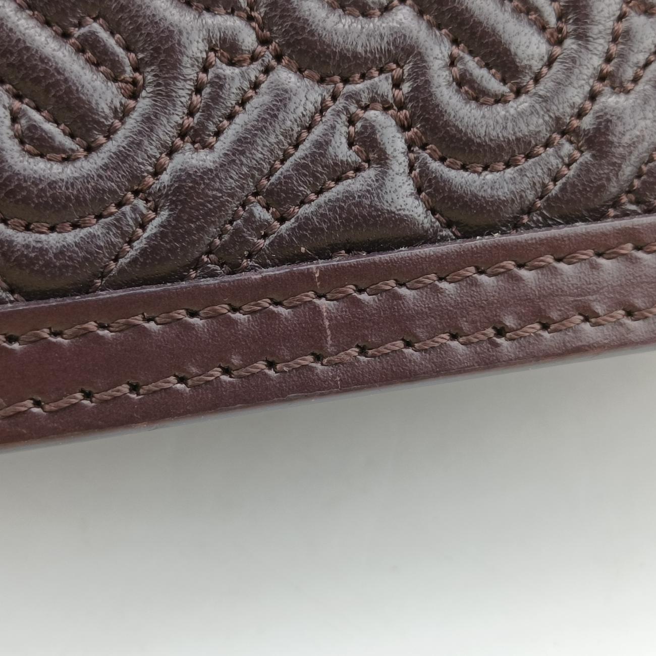 Mini Quilted Monogram TBBrownLeatherITALBSRL239CALミニキルティングモノグラムTBブラウンレザーITALBSRL239CAL