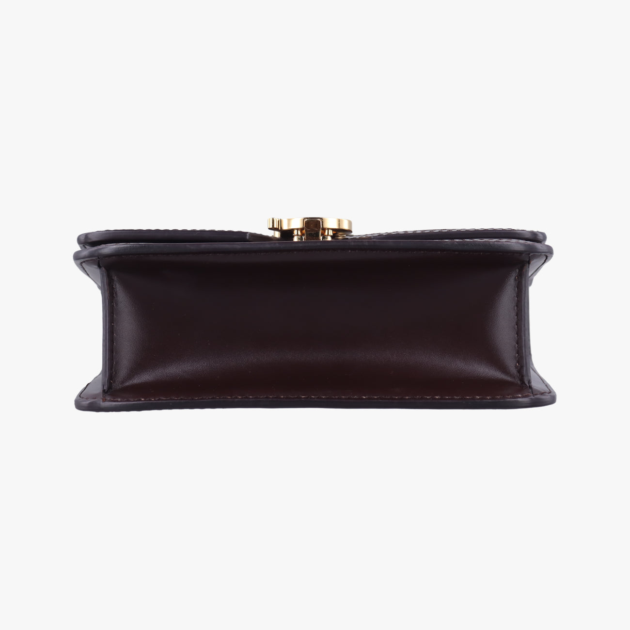 Mini Quilted Monogram TBBrownLeatherITALBSRL239CALミニキルティングモノグラムTBブラウンレザーITALBSRL239CAL