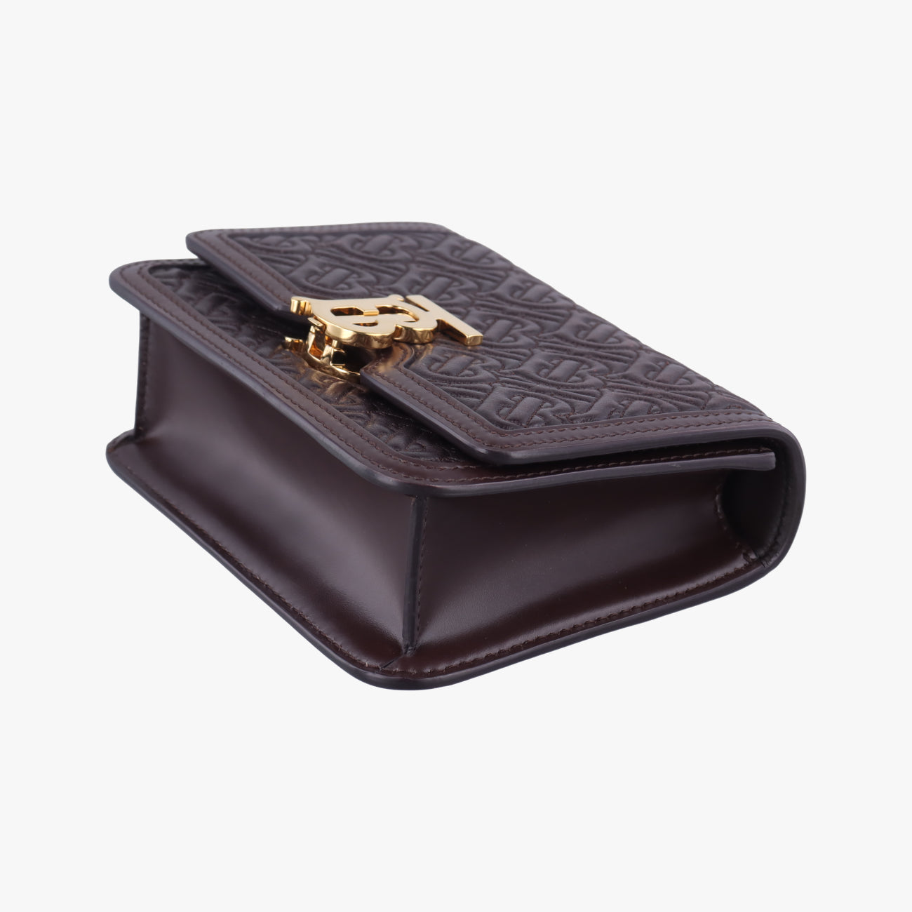 Mini Quilted Monogram TBBrownLeatherITALBSRL239CALミニキルティングモノグラムTBブラウンレザーITALBSRL239CAL