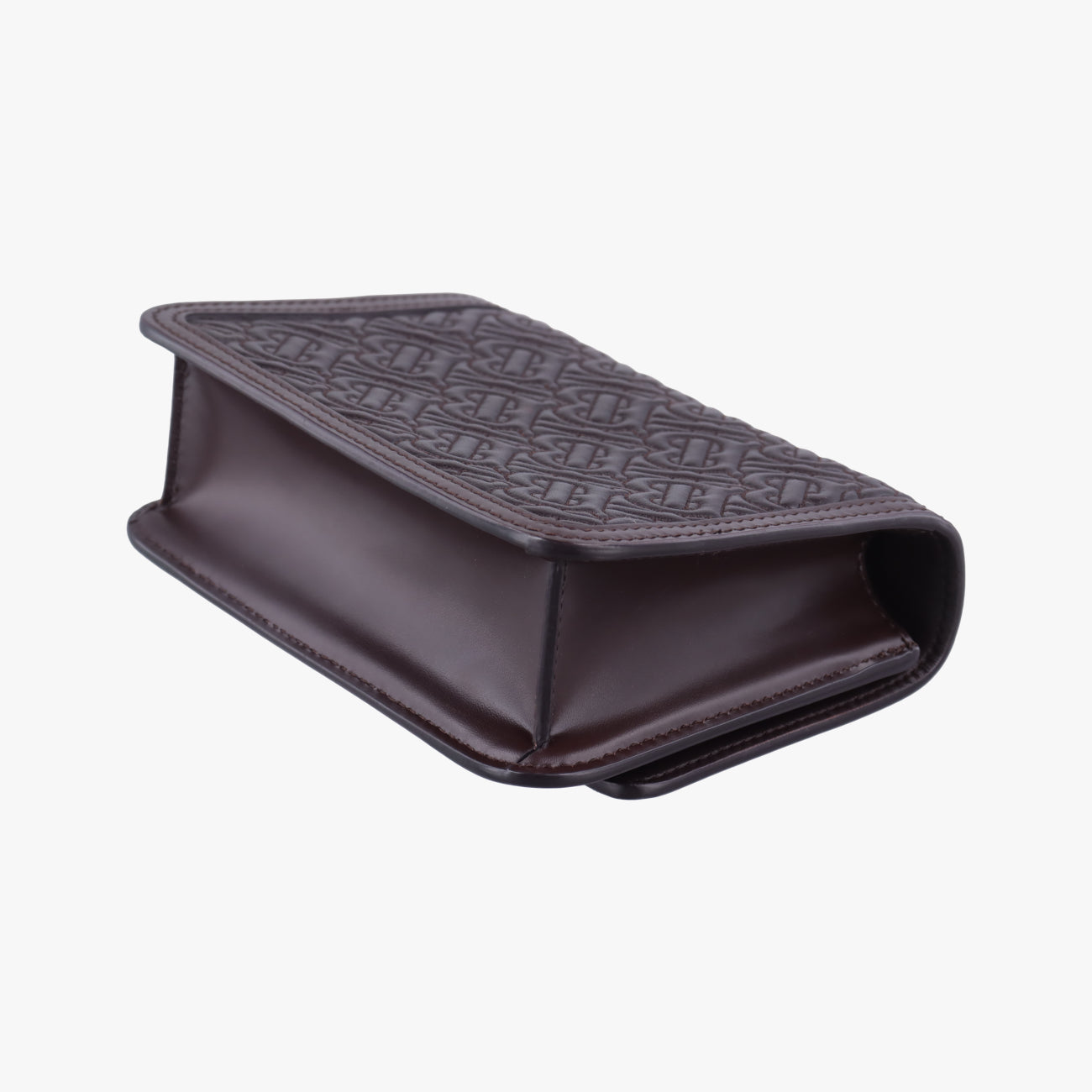 Mini Quilted Monogram TBBrownLeatherITALBSRL239CALミニキルティングモノグラムTBブラウンレザーITALBSRL239CAL