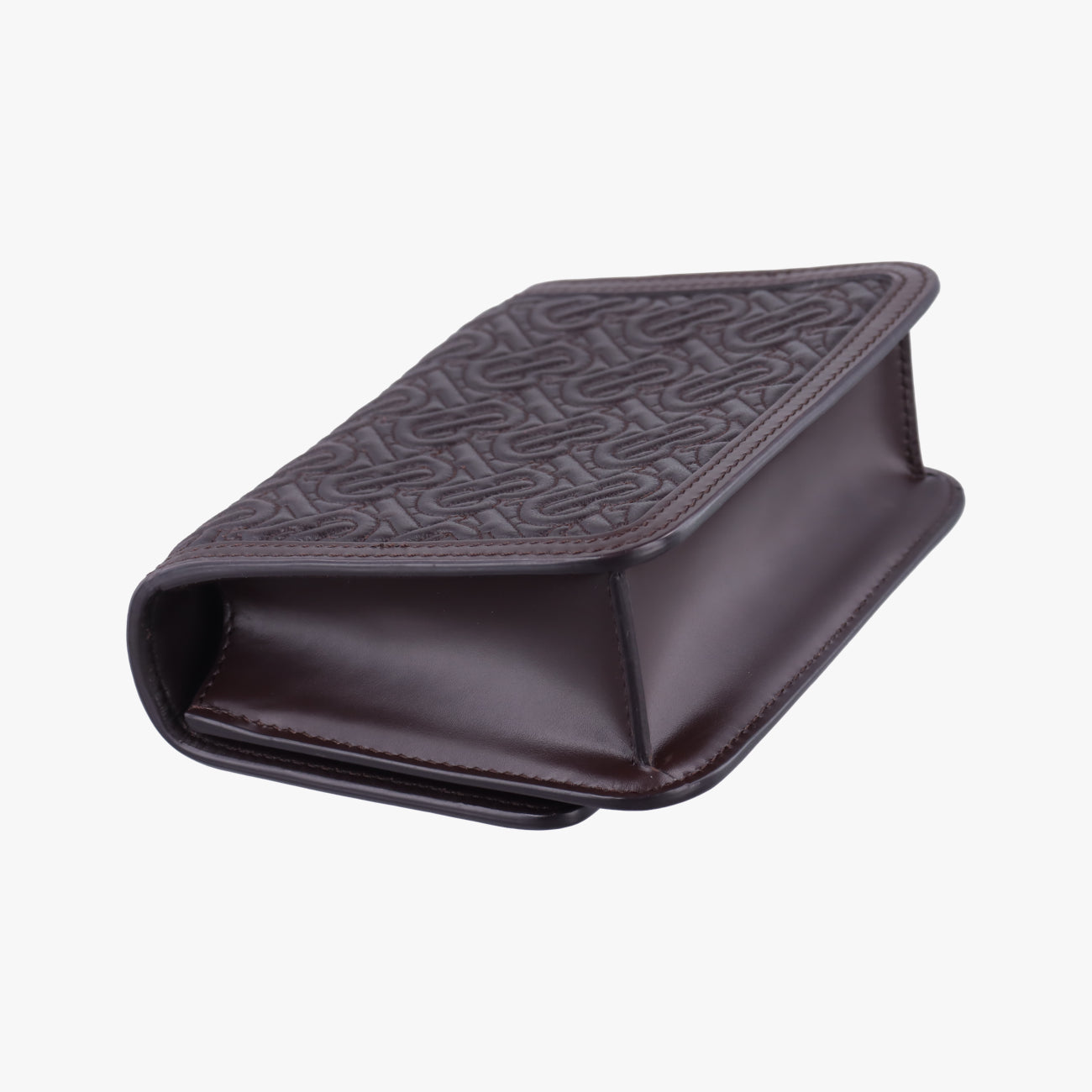 Mini Quilted Monogram TBBrownLeatherITALBSRL239CALミニキルティングモノグラムTBブラウンレザーITALBSRL239CAL