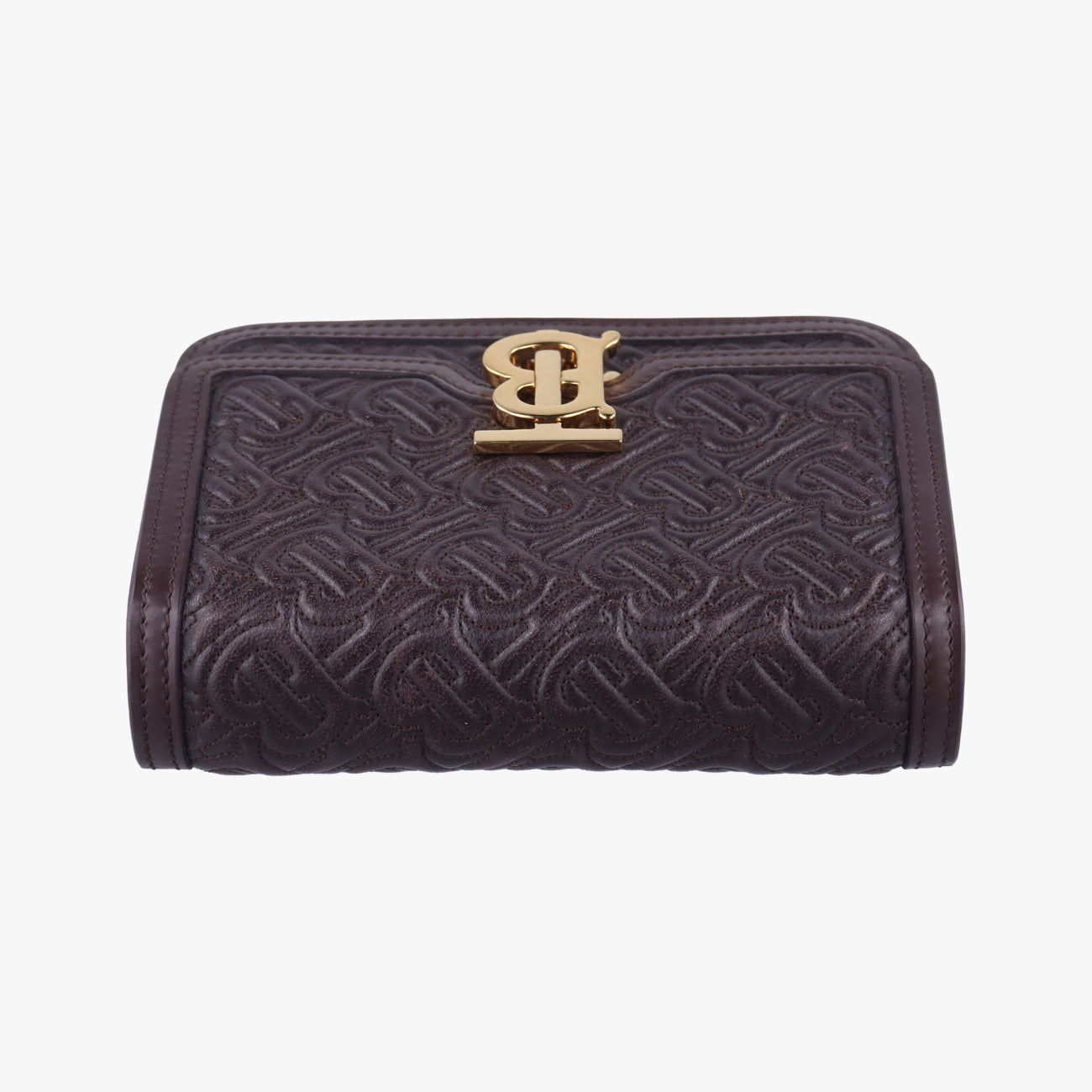 Mini Quilted Monogram TBBrownLeatherITALBSRL239CALミニキルティングモノグラムTBブラウンレザーITALBSRL239CAL
