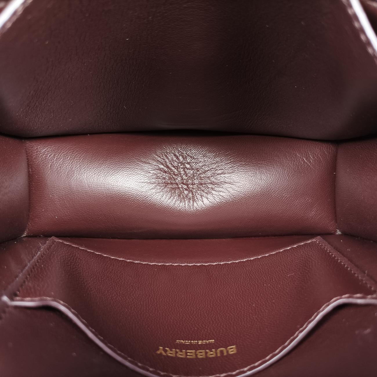 Mini Quilted Monogram TBBrownLeatherITALBSRL239CALミニキルティングモノグラムTBブラウンレザーITALBSRL239CAL