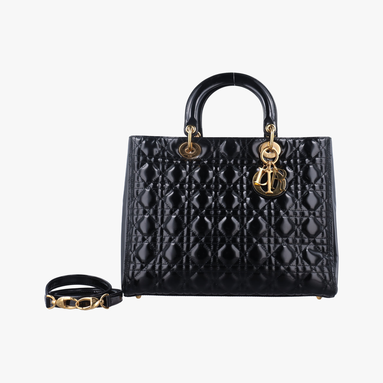 Lady DiorBlackPatent11-MA-1110 Cレディディオールブラックパテント11-MA-1110 C