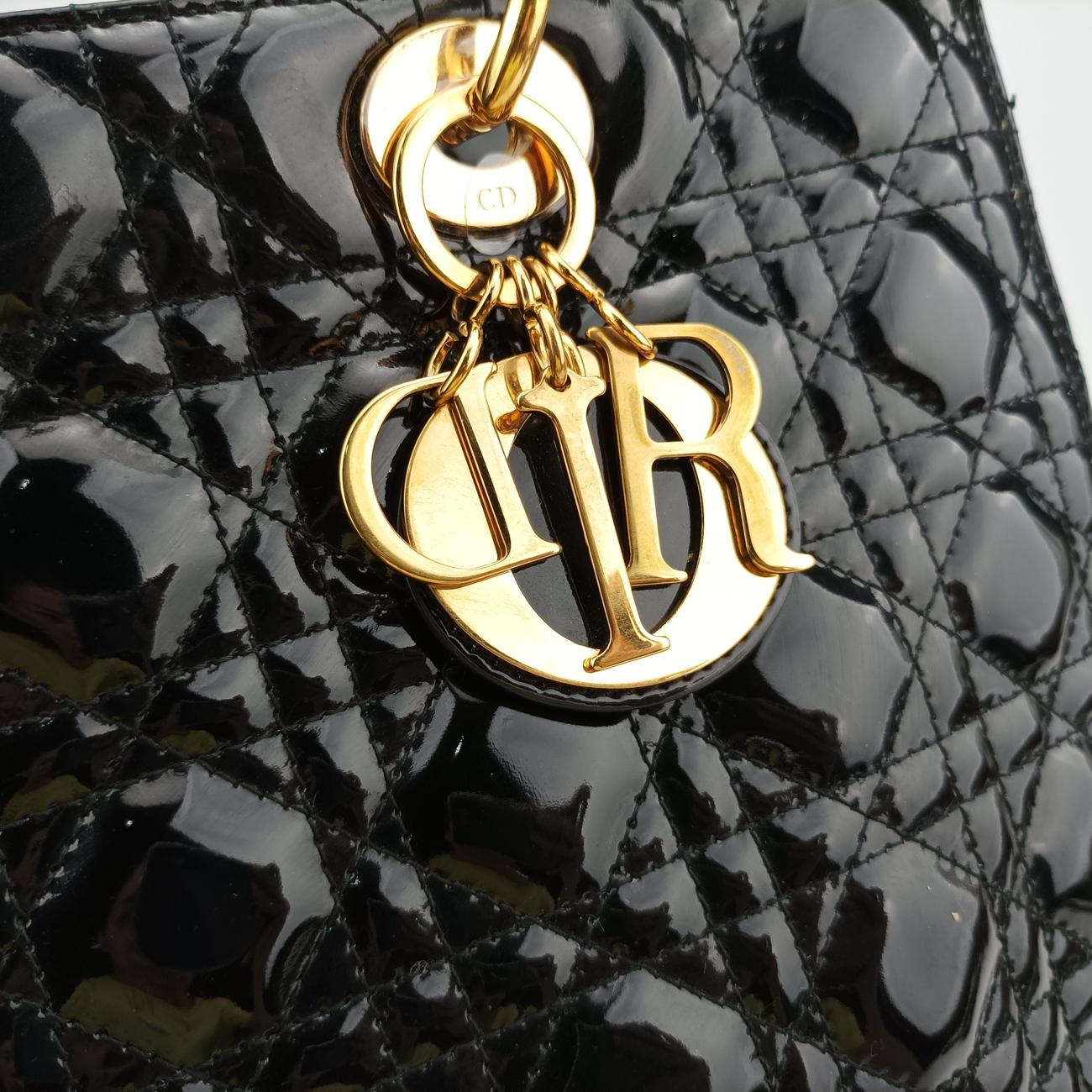 Lady DiorBlackPatent11-MA-1110 Cレディディオールブラックパテント11-MA-1110 C