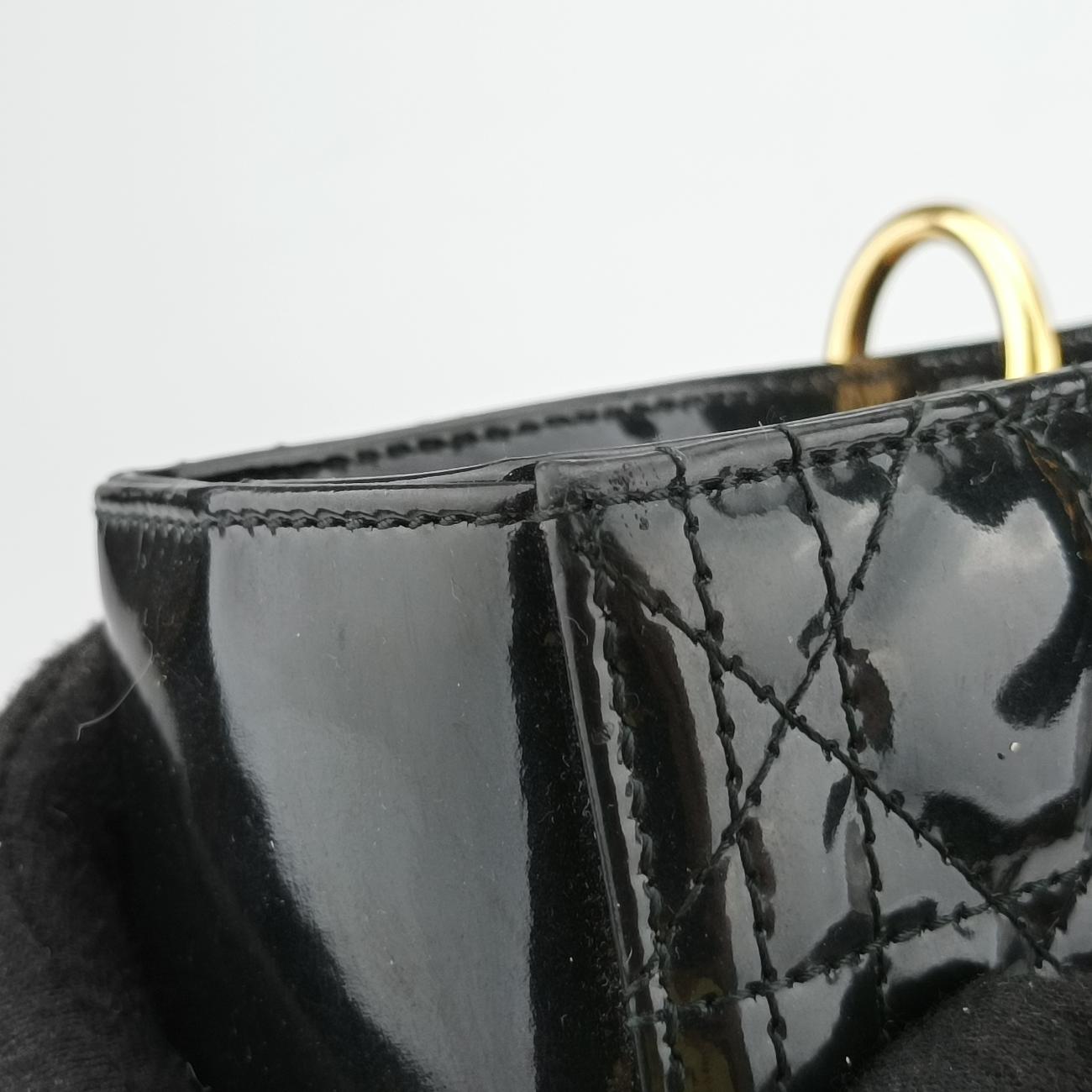Lady DiorBlackPatent11-MA-1110 Cレディディオールブラックパテント11-MA-1110 C