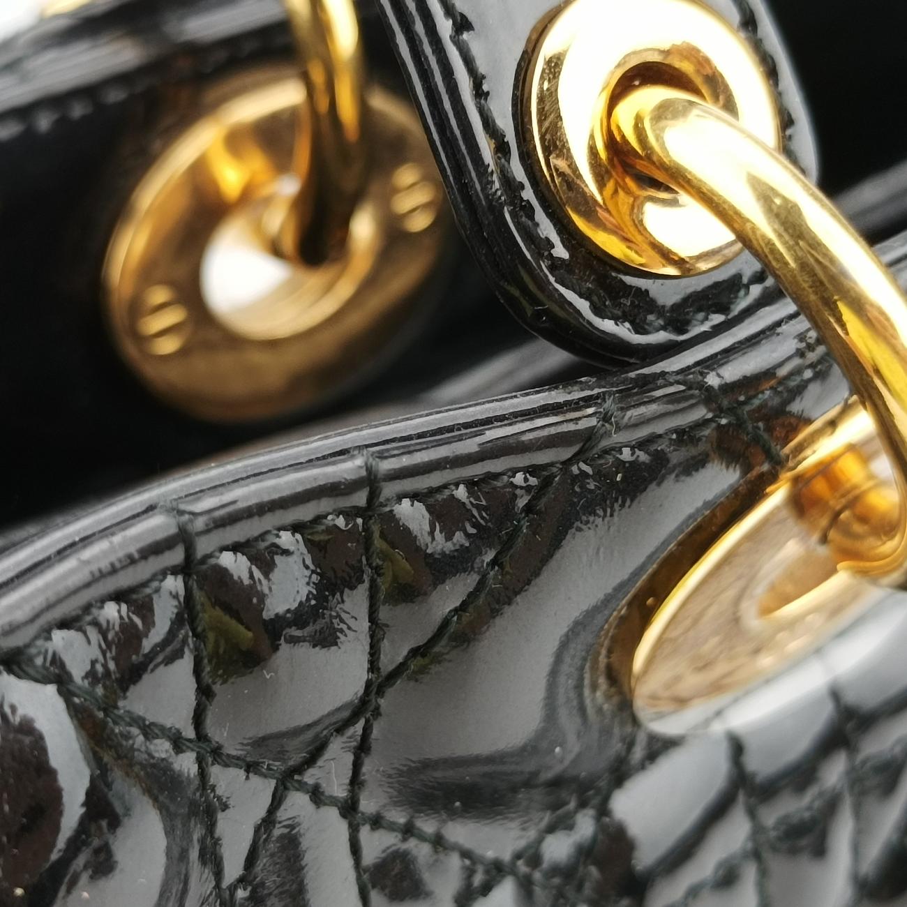 Lady DiorBlackPatent11-MA-1110 Cレディディオールブラックパテント11-MA-1110 C