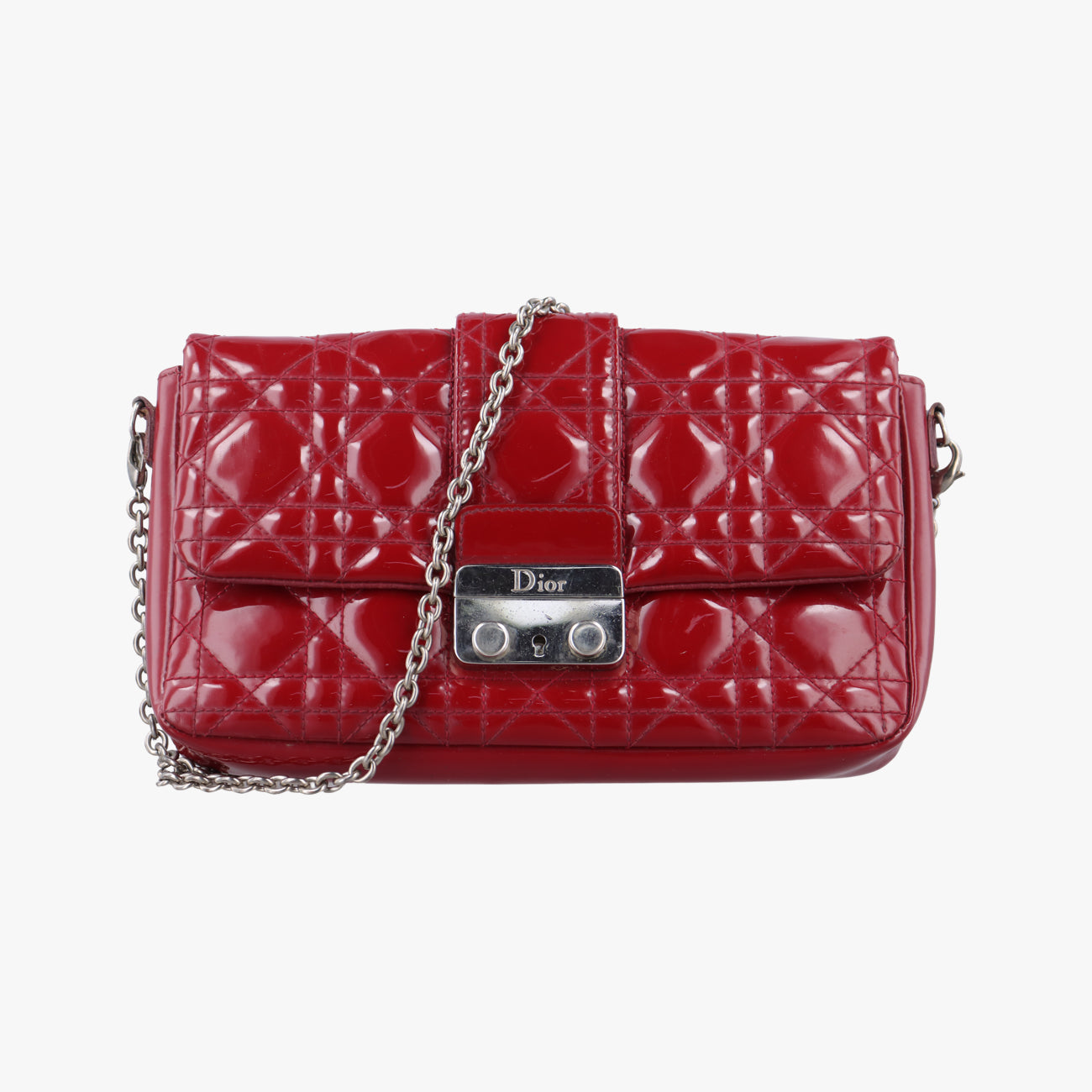 Miss Dior Cannage New RockRedPatent02-LUA-1121ミス ディオール カナージュ ニューロックレッドパテント02-LUA-1121