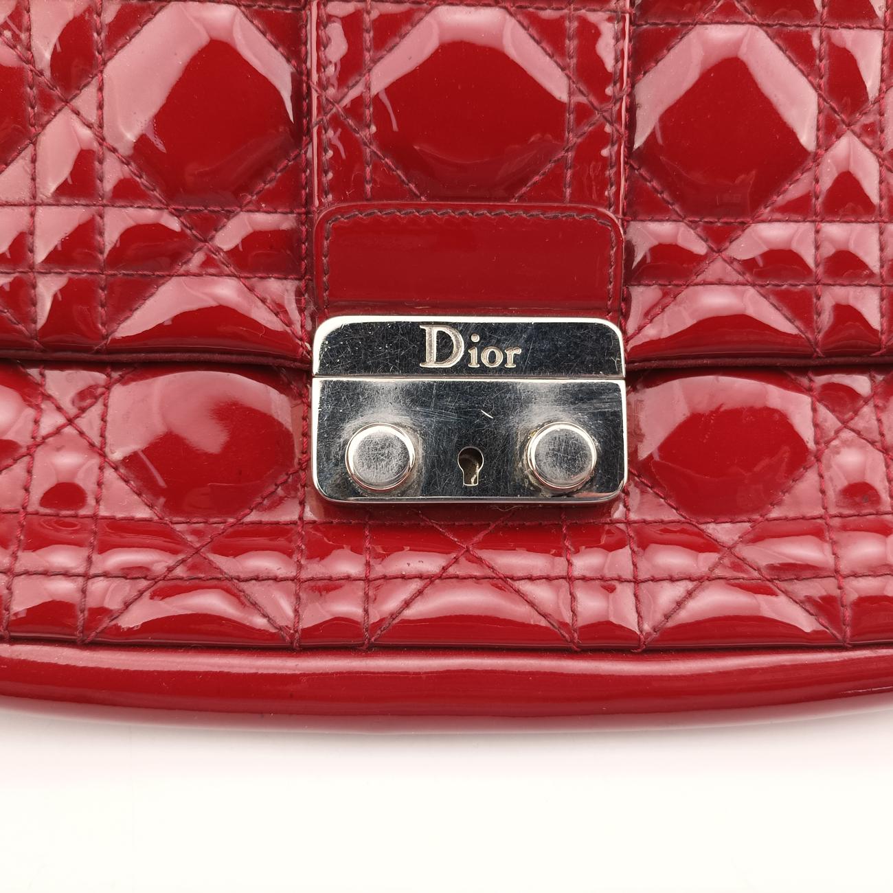 Miss Dior Cannage New RockRedPatent02-LUA-1121ミス ディオール カナージュ ニューロックレッドパテント02-LUA-1121