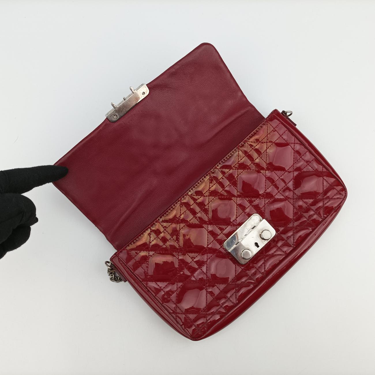 Miss Dior Cannage New RockRedPatent02-LUA-1121ミス ディオール カナージュ ニューロックレッドパテント02-LUA-1121