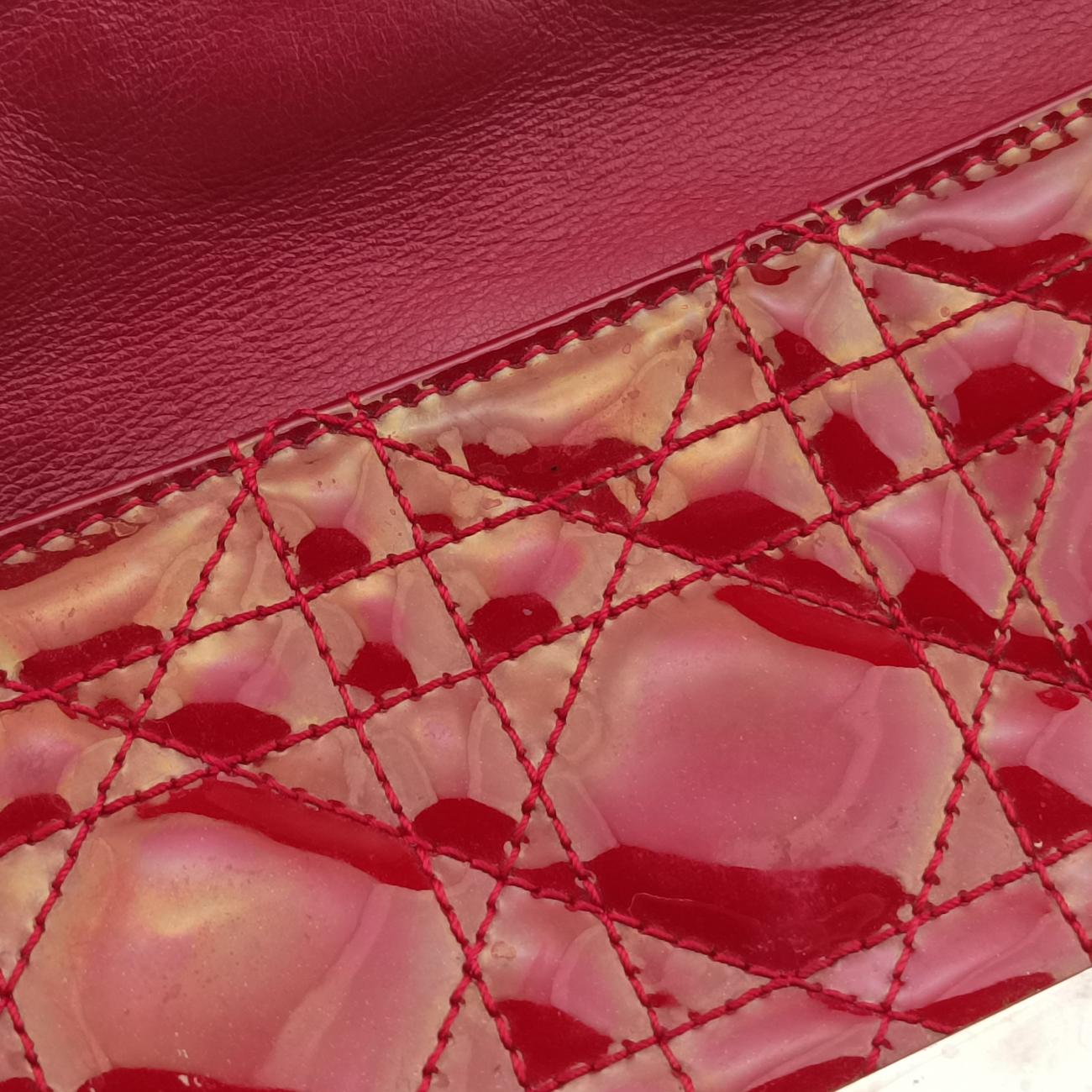 Miss Dior Cannage New RockRedPatent02-LUA-1121ミス ディオール カナージュ ニューロックレッドパテント02-LUA-1121