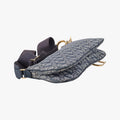 Trotter Double SaddleGrey×NavyJacquard01 RU 0134トロッター ダブル サドルグレー×ネイビージャガード01 RU 0134