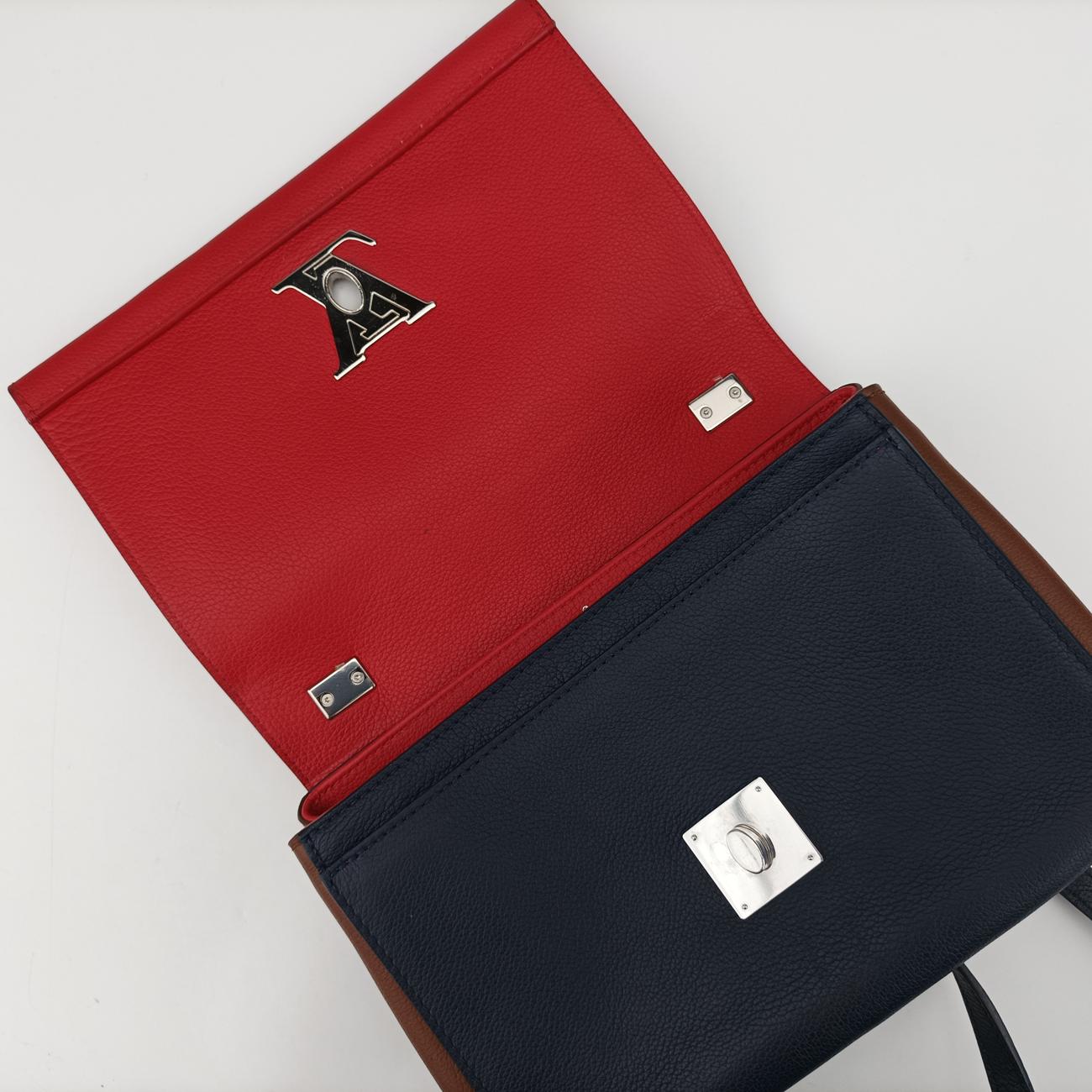 LOCKME II BBRed x Navy x BrownLeatherM42860DU3156ロックミーIIレッド x ネイビー x ブラウンレザーM42860DU3156