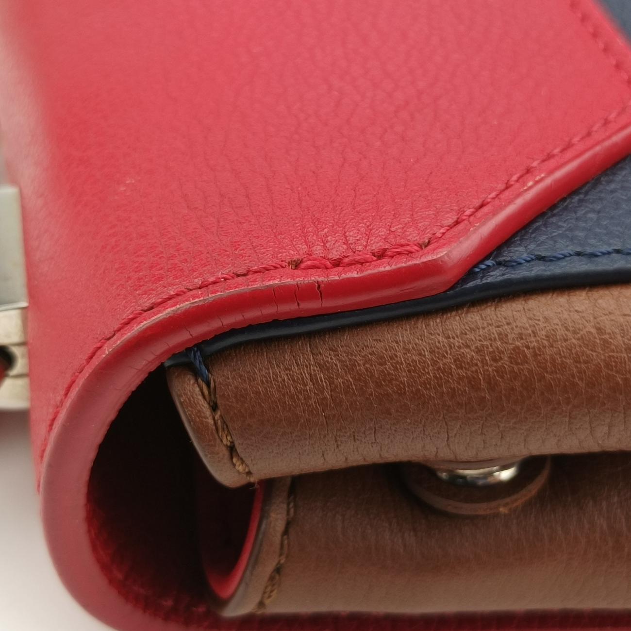 LOCKME II BBRed x Navy x BrownLeatherM42860DU3156ロックミーIIレッド x ネイビー x ブラウンレザーM42860DU3156