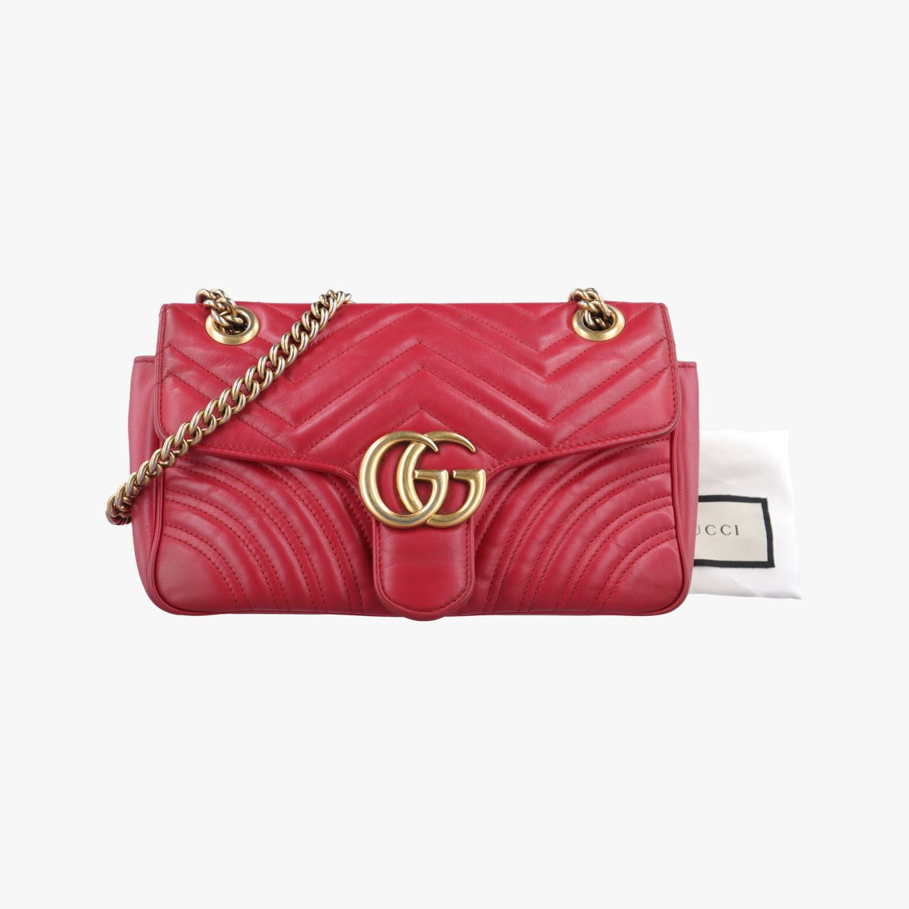 GG MarmontRedLeather443497H027650138GGマーモントレッドレザー443497H027650138