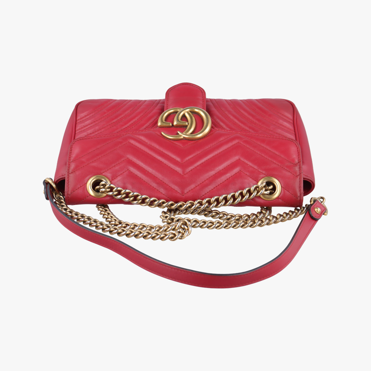 GG MarmontRedLeather443497H027650138GGマーモントレッドレザー443497H027650138