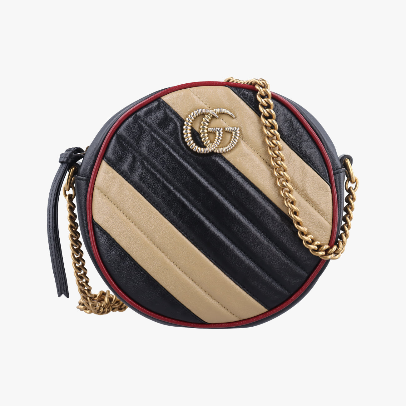 GG MarmontBlack x Beige x RedLeather550154C028971545GGマーモントブラック×ベージュ×レッドレザー550154C028971545