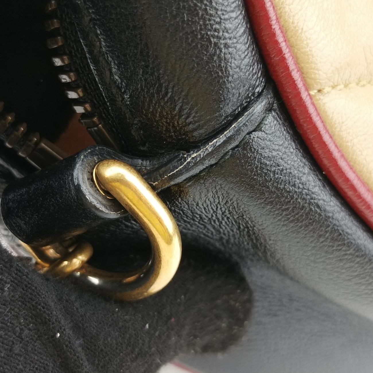 GG MarmontBlack x Beige x RedLeather550154C028971545GGマーモントブラック×ベージュ×レッドレザー550154C028971545