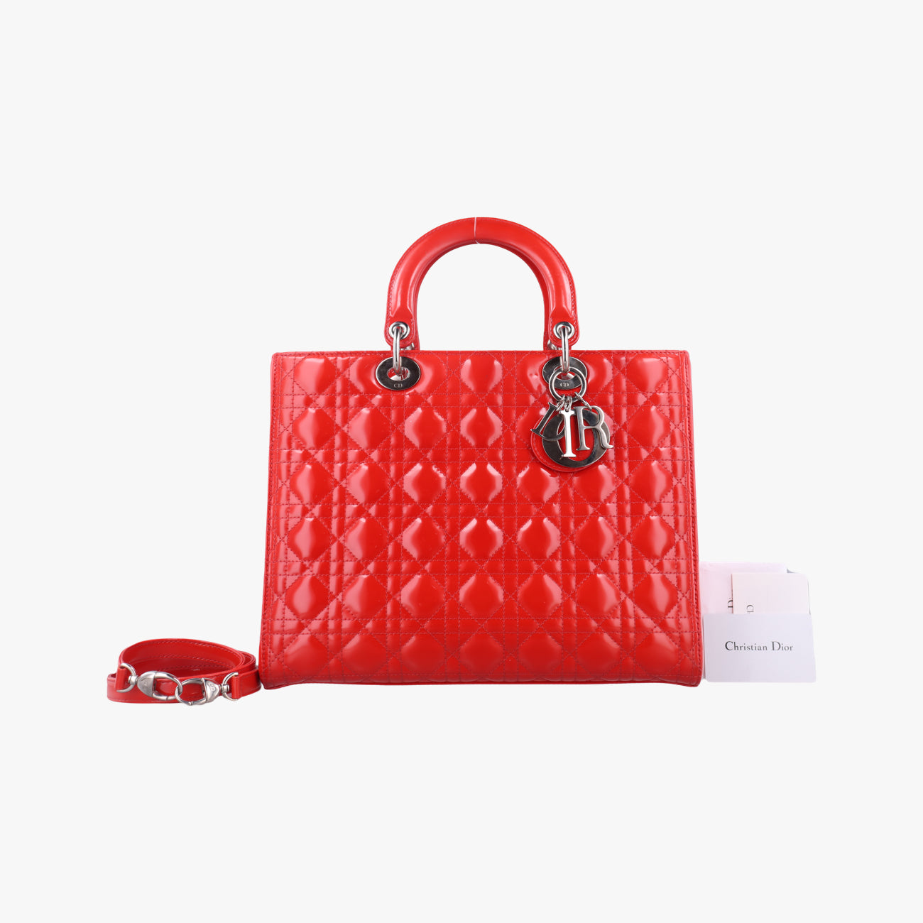 Lady DiorRedpatent16-BO-0170レディディオールレッドパテント16-BO-0170