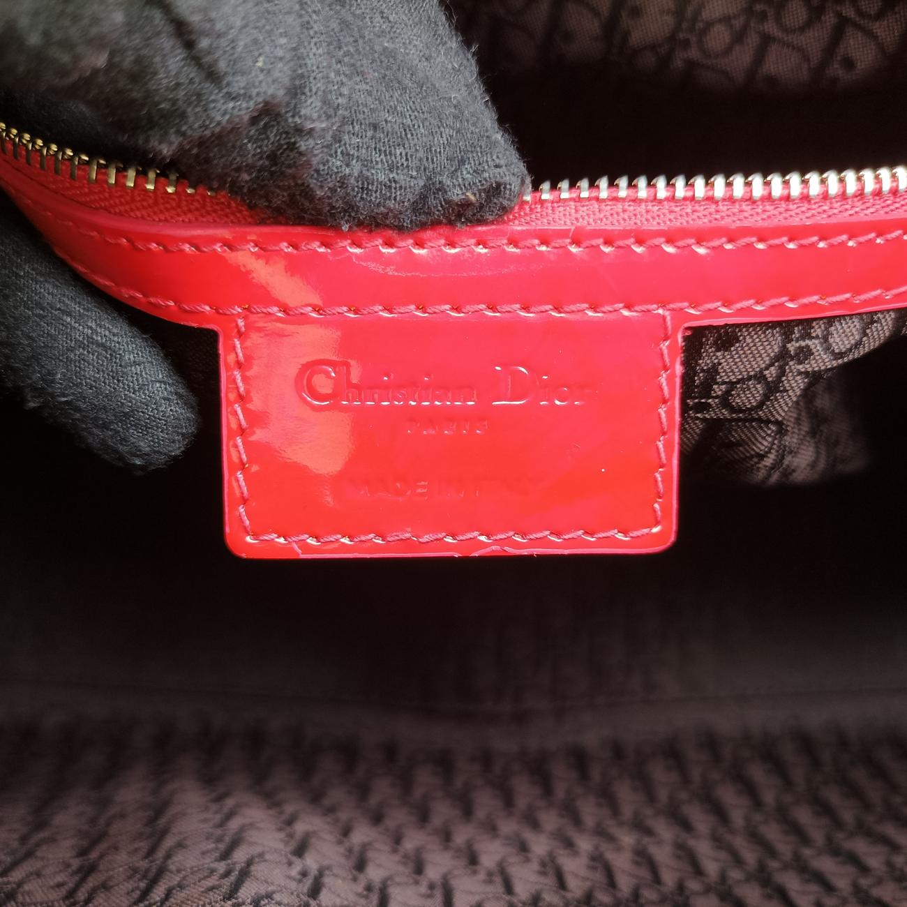 Lady DiorRedpatent16-BO-0170レディディオールレッドパテント16-BO-0170