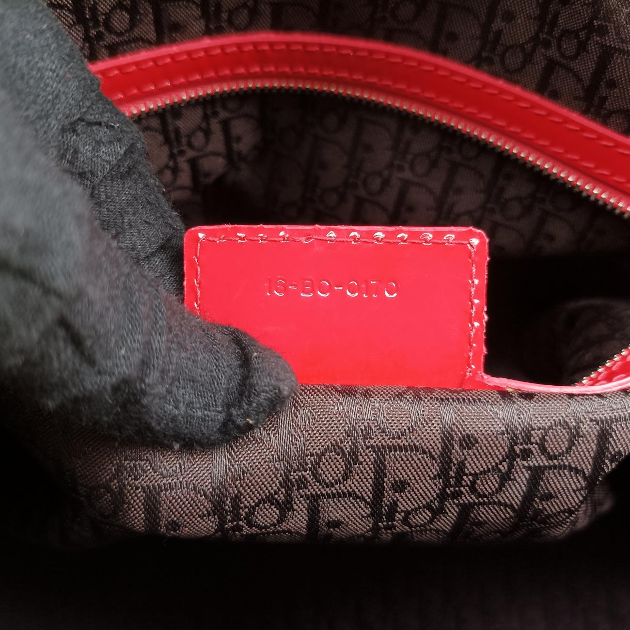 Lady DiorRedpatent16-BO-0170レディディオールレッドパテント16-BO-0170