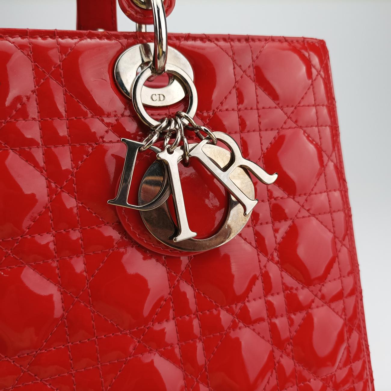 Lady DiorRedpatent16-BO-0170レディディオールレッドパテント16-BO-0170