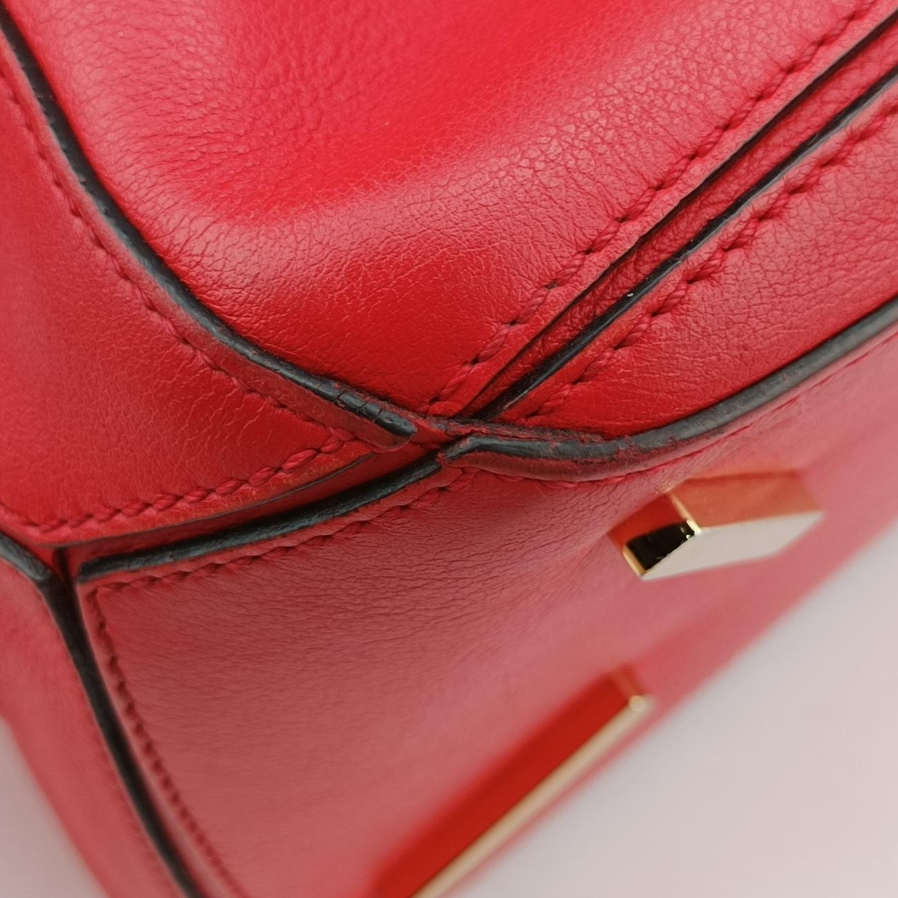 Puzzle Bag MediumRedLeather051605パズルバッグ ミディアムレッドレザー051605