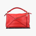Puzzle Bag MediumRedLeather051605パズルバッグ ミディアムレッドレザー051605