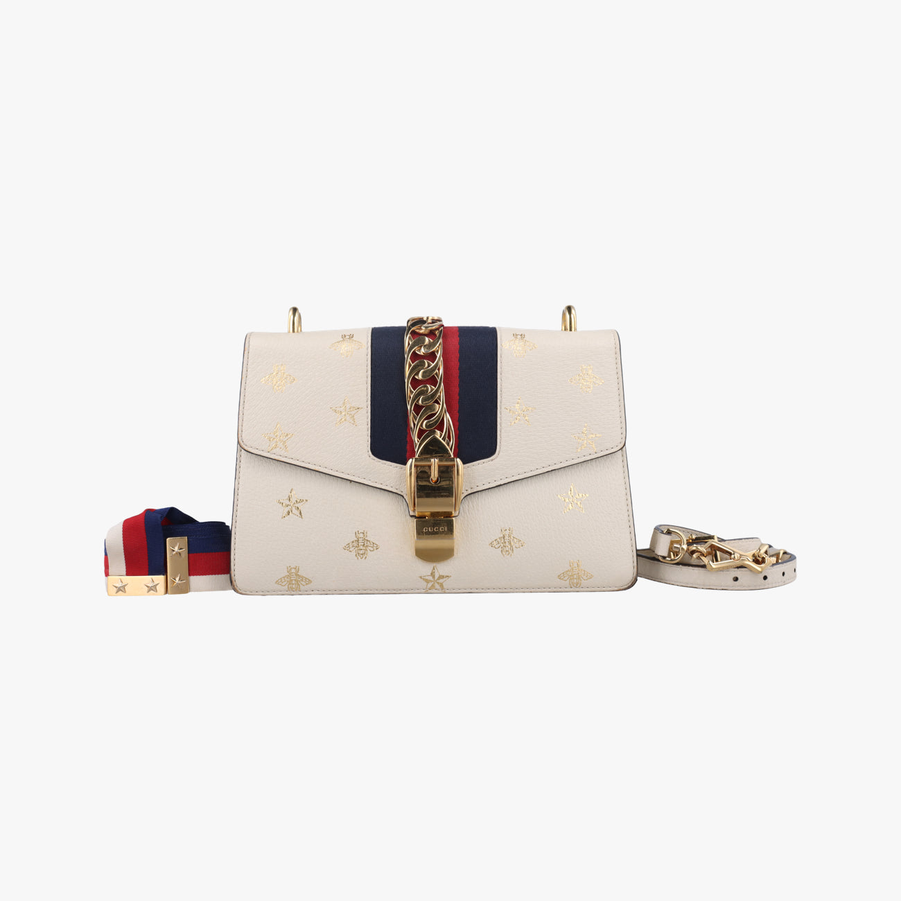 SylvieIvory x Navy x RedLeather524405E031135889シルヴィアイボリー×ネイビー×レッドレザー524405E031135889