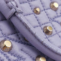 Medusa Nappa Barocco Quilted Studded VanitasPurpleLeatherメデューサナッパバロックキルティングスタッズヴァニタスパープルレザー