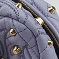 Medusa Nappa Barocco Quilted Studded VanitasPurpleLeatherメデューサナッパバロックキルティングスタッズヴァニタスパープルレザー