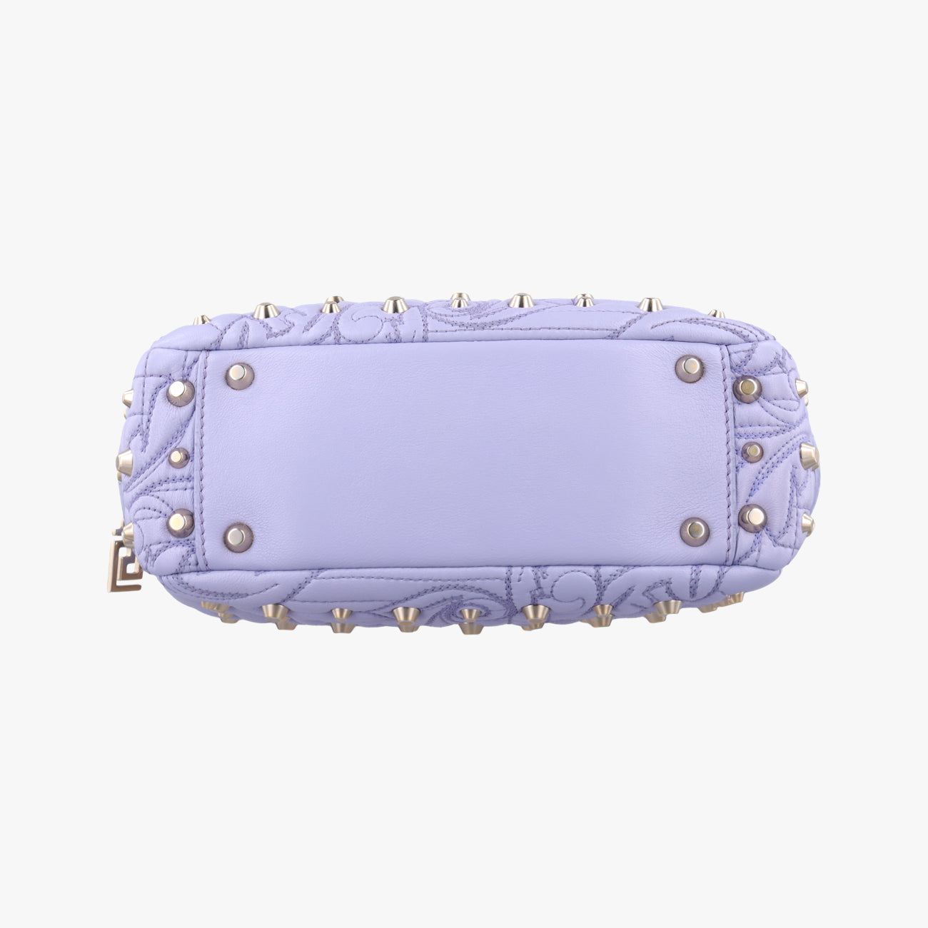 Medusa Nappa Barocco Quilted Studded VanitasPurpleLeatherメデューサナッパバロックキルティングスタッズヴァニタスパープルレザー
