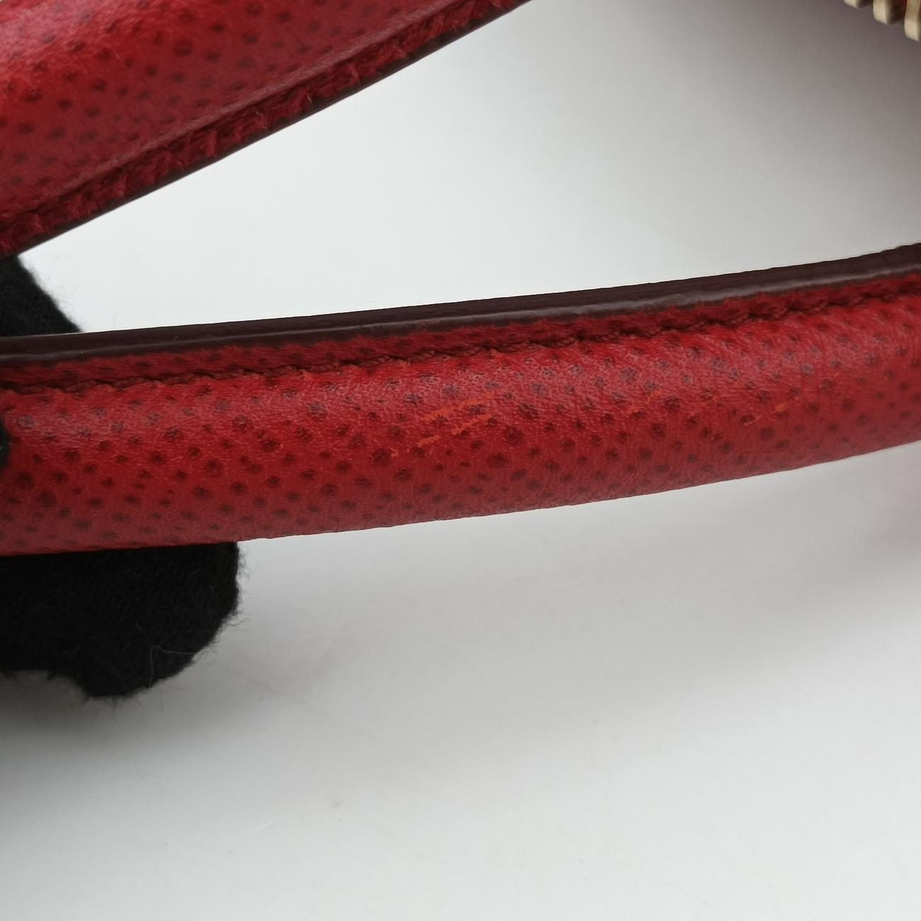 Quill Frame FuocoRedSAFFIANO LeatherBN256925クイルフレーム フオコ　レッドサフィアーノレザーBN256925