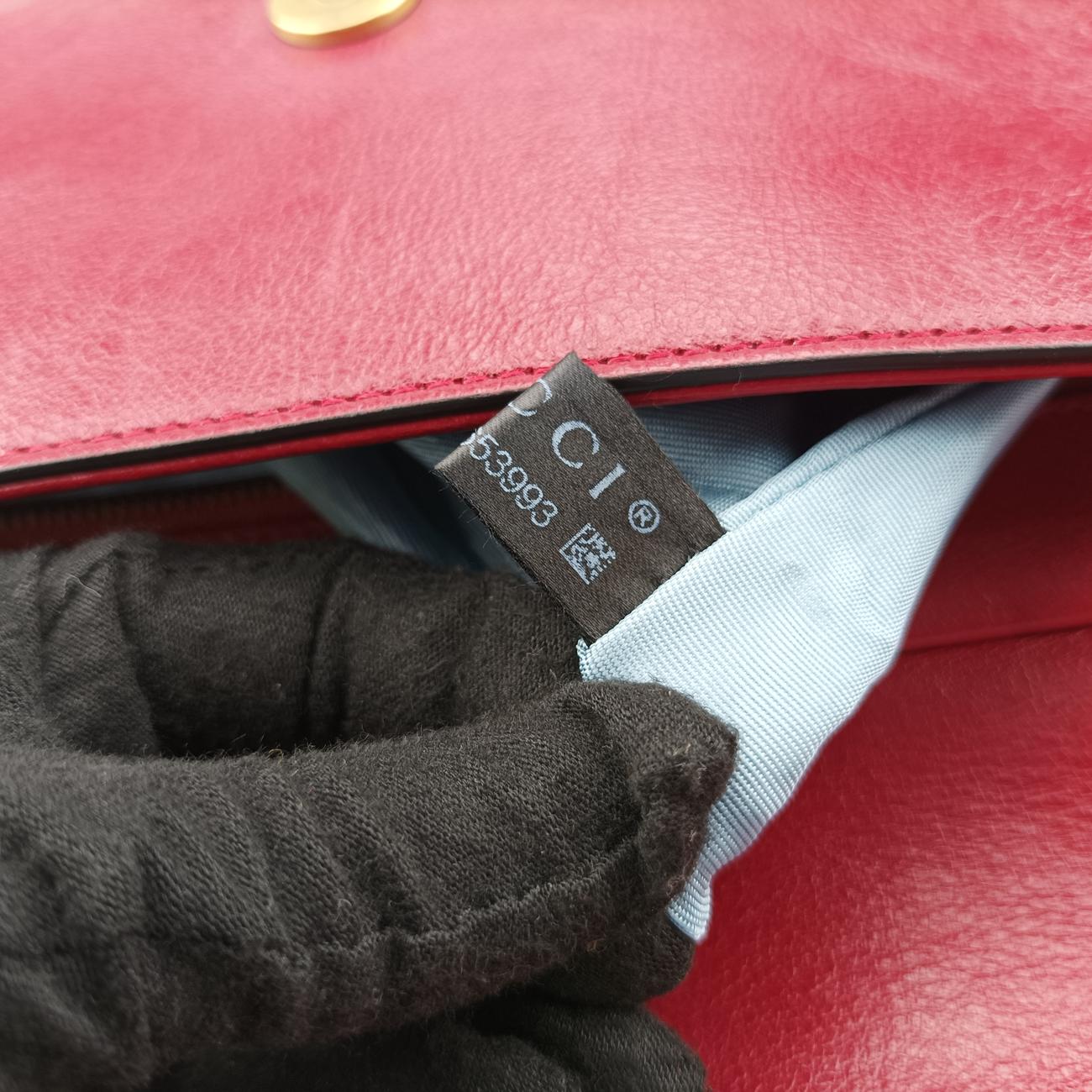 Thiara MediumBlack x Red x GoldLeather524822A025653993ティアラ ミディアムブラック×レッド×ゴールドレザー524822A025653993