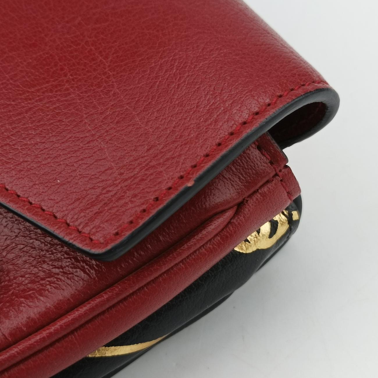 Thiara MediumBlack x Red x GoldLeather524822A025653993ティアラ ミディアムブラック×レッド×ゴールドレザー524822A025653993