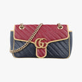 GG MarmontNavy x Red×YellowLeather443497D034696287GGマーモントネイビー×レッド×イエローレザー443497D034696287