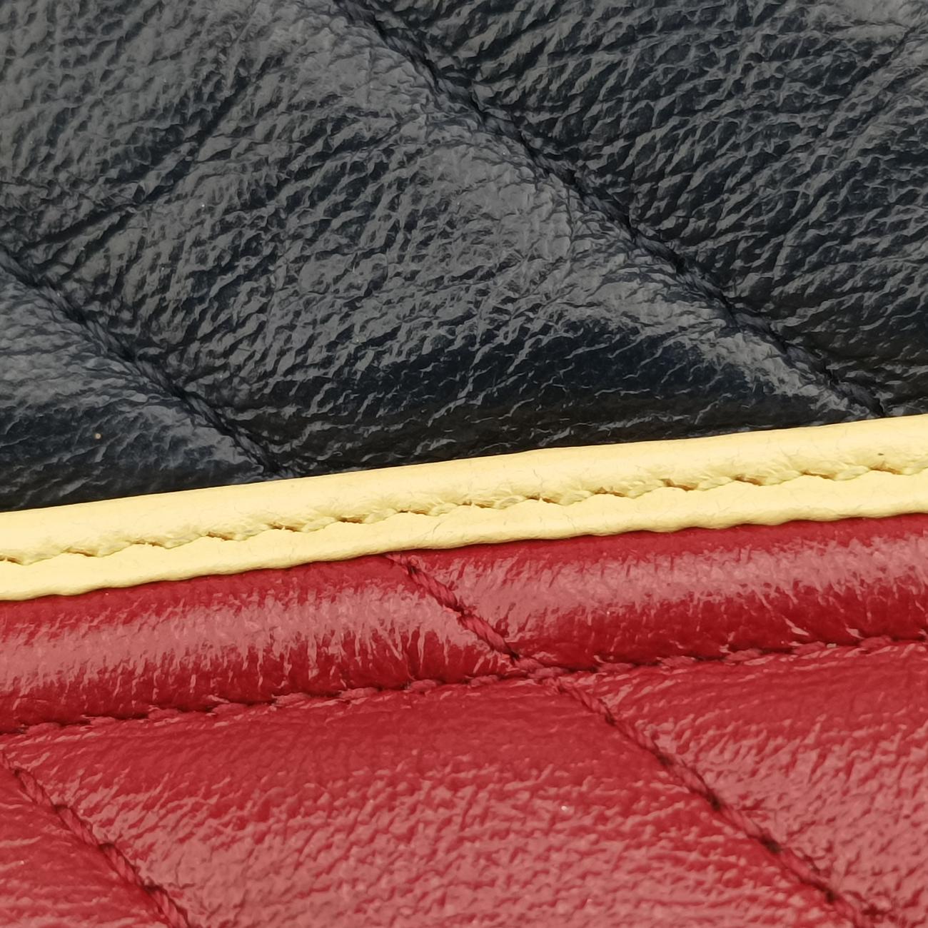 GG MarmontNavy x Red×YellowLeather443497D034696287GGマーモントネイビー×レッド×イエローレザー443497D034696287