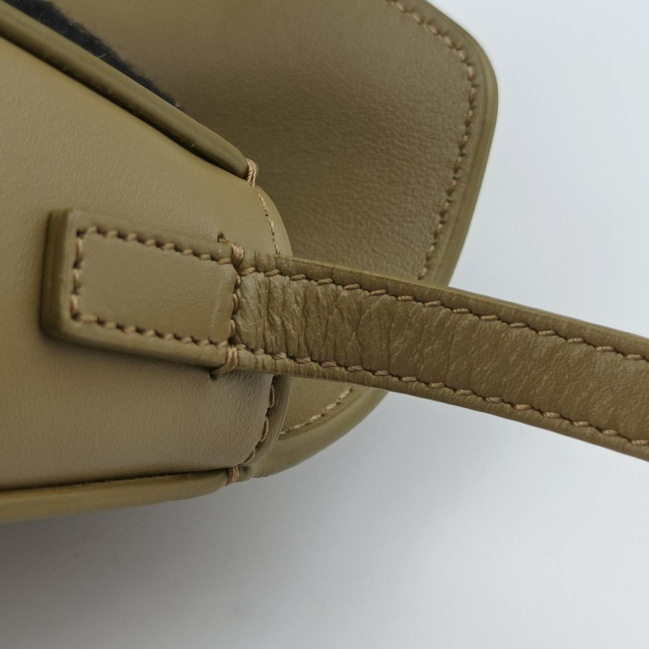 2022 Mini Besace Cuir TriompheGreenleatherF-SD-12522022 ミニ ベサーチェ キュイール トリオンフグリーンレザーF-SD-1252