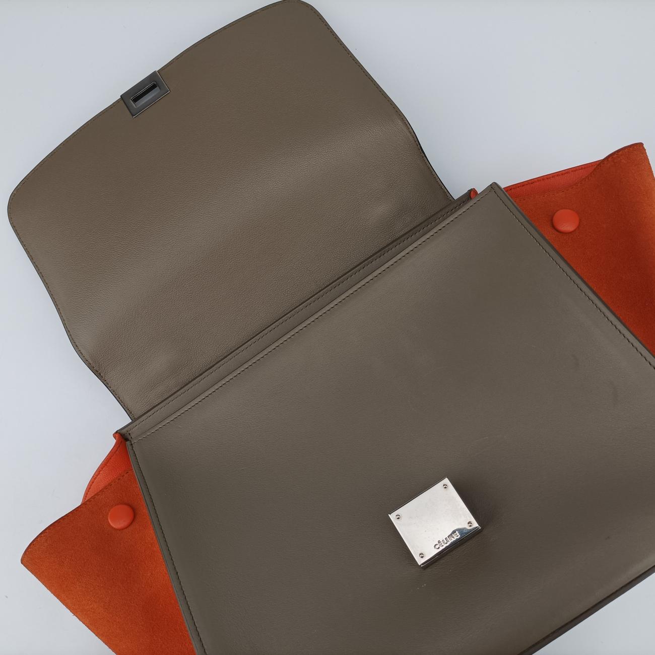 TrapezeBrown x Orange x BlackleatherU-CU-0124トラペーズスモールブラウン×オレンジ×ブラックレザーU-CU-0124