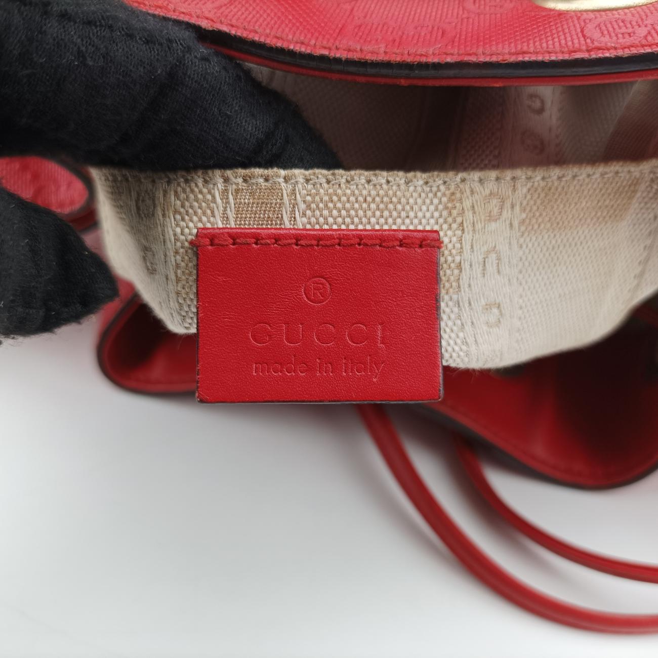 Bright Diamante BucketRedLeather354229I017549452ブライトディアマンテ バケットレッドレザー354229I017549452