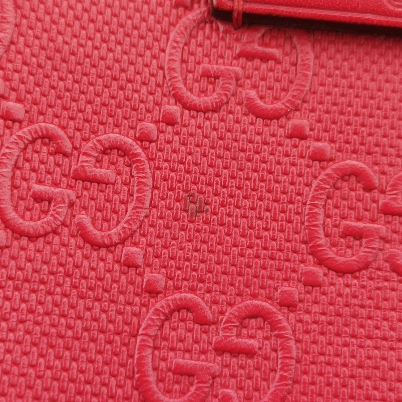 Bright Diamante BucketRedLeather354229I017549452ブライトディアマンテ バケットレッドレザー354229I017549452