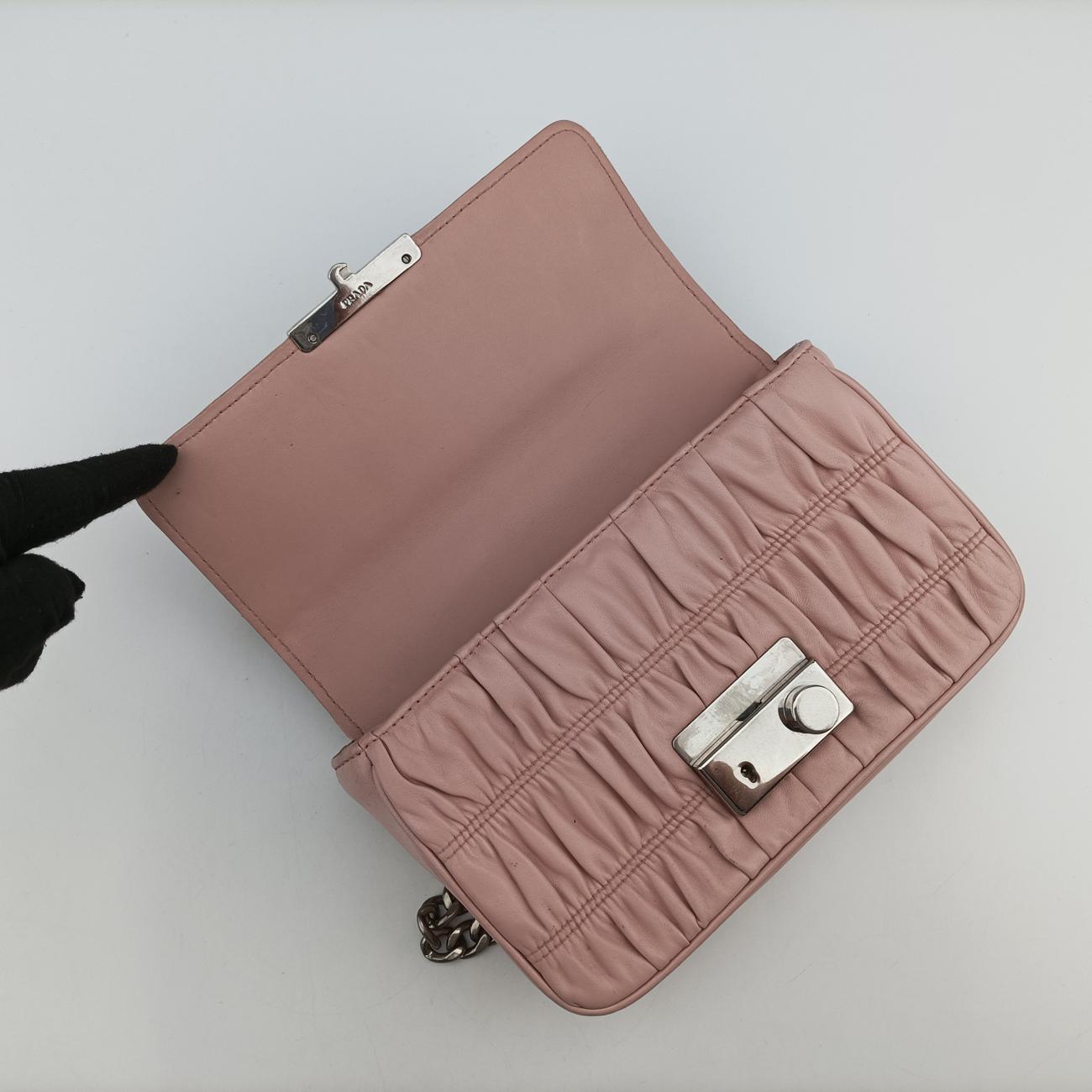 Nappa Gaufre Sound LockPinklambskin1BD139197ナッパゴーフル サウンドロックピンクラムスキン1BD139197