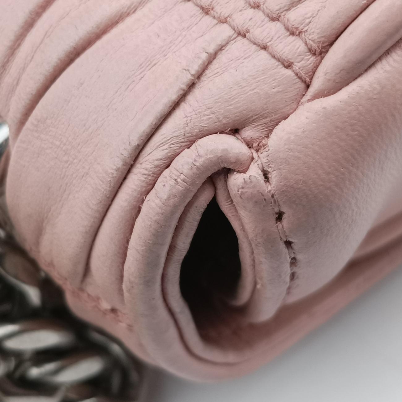 Nappa Gaufre Sound LockPinklambskin1BD139197ナッパゴーフル サウンドロックピンクラムスキン1BD139197
