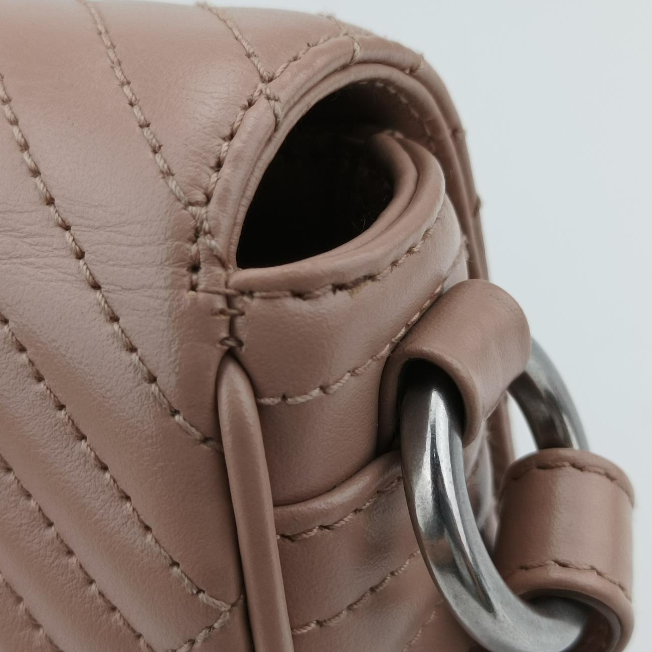 Triangle logo chainPinkleather1MH13259 A三角ロゴ チェーンピンクレザー1MH13259 A