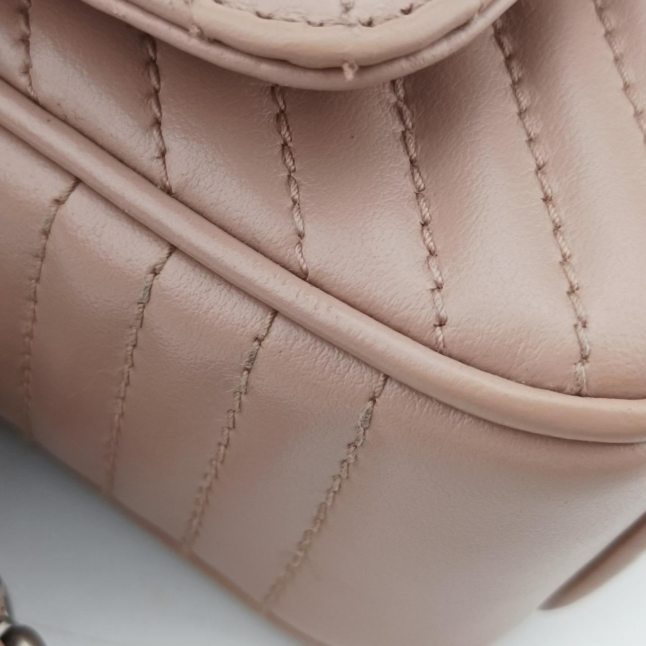 Triangle logo chainPinkleather1MH13259 A三角ロゴ チェーンピンクレザー1MH13259 A